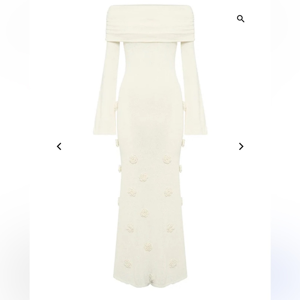 Off shoulder Bodycon Flower Dress